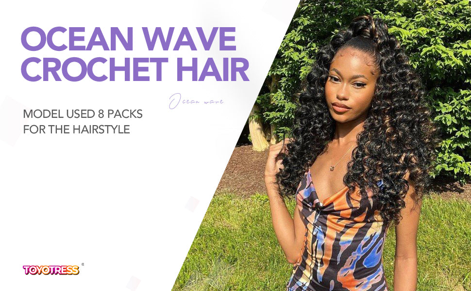 Ocean Wave Crochet Hair All Inch