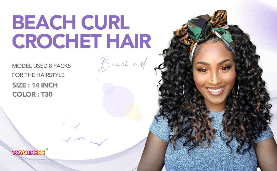Wand Curl Crochet Hair 8  Jamaican Bounce Wavy Curly Pre-Looped Synt –  Toyotress
