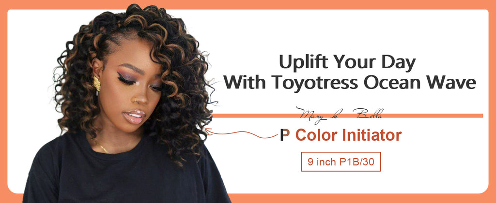 Deep Wave Crochet Hair 10  Pre-Looped Wavy Curly Crochet Synthetic H –  Toyotress