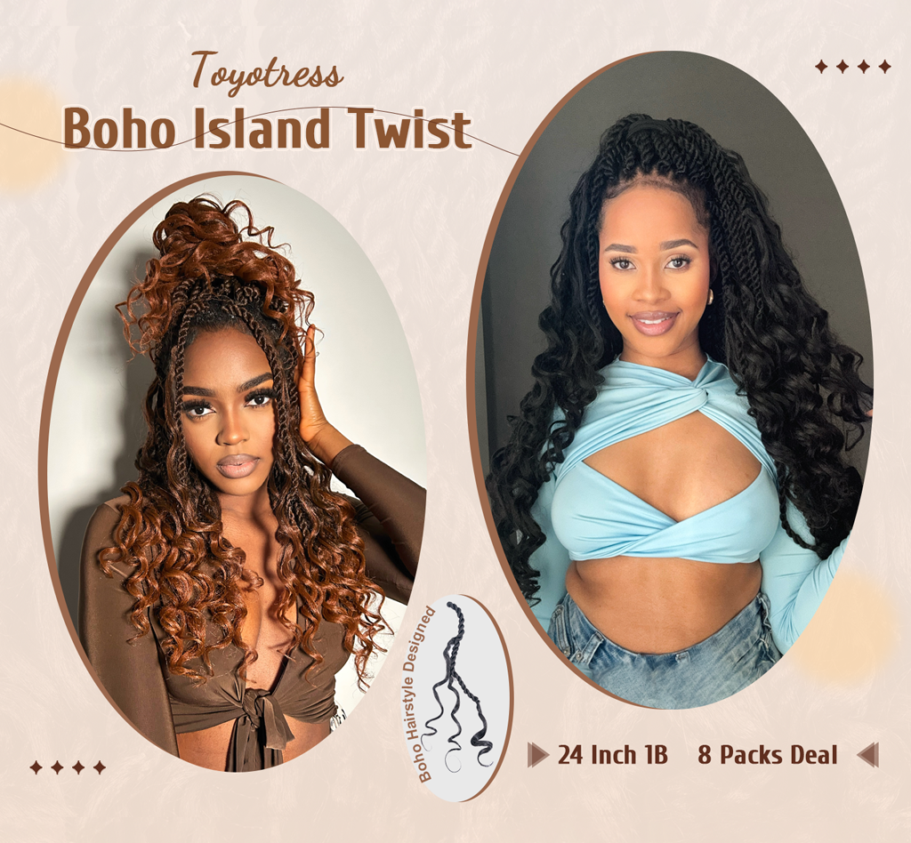 FAST SHIPPING 3-5 DAY ISLAND TWIST  ToyoTress Boho Island Twist Croch –  Toyotress