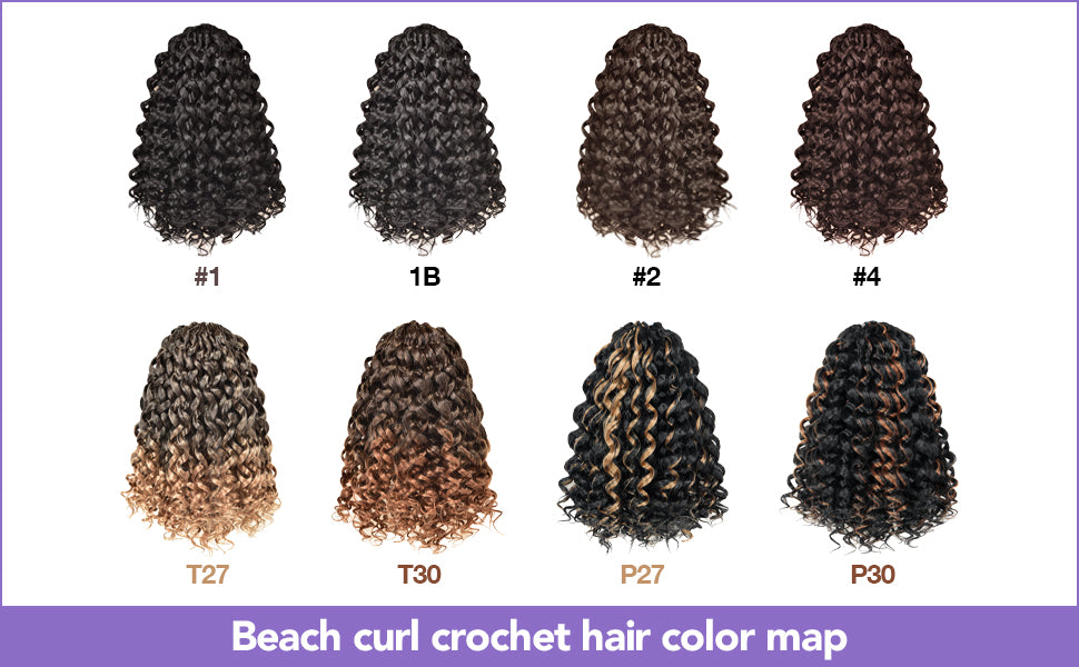 Beach Curl Crochet Hair 8" | CoCo Curl Jamaican Bounce Wavy Curly Pre-Looped Synthetic Hair