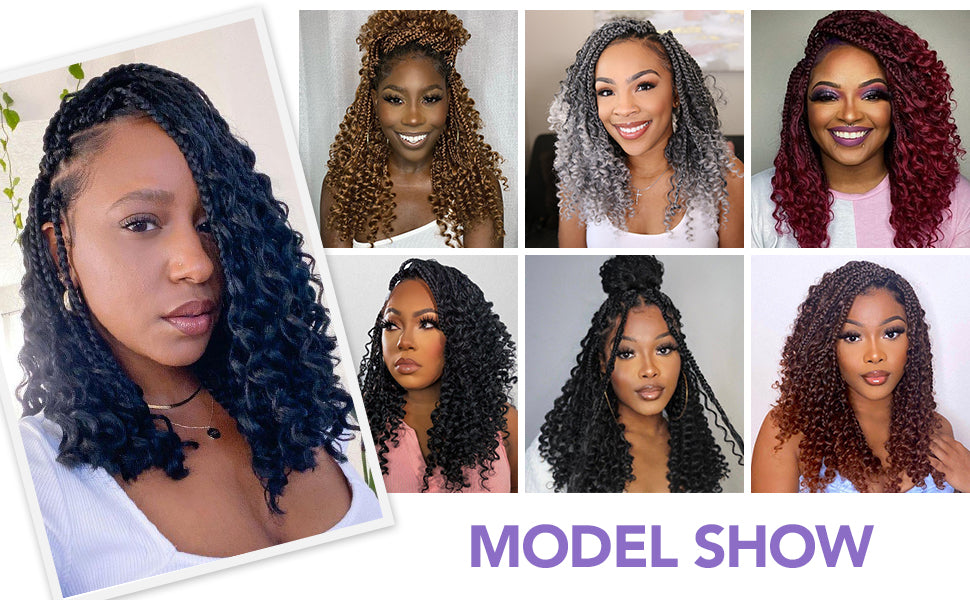 Goddess Box Braid 12-18 Inch | Pre-Twisted Pre-Looped Crochet Synthetic Braiding Hair