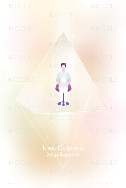 Mandala Pyramide De Cristal Diamant Blanc Nacre Homme Format A5 Mezaelle