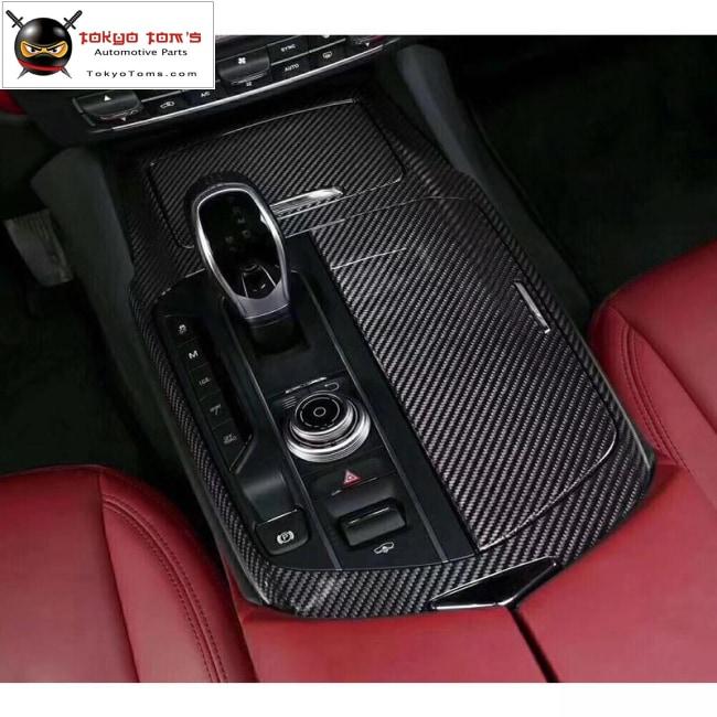 Newest Carbon Fiber Interior Door Handle Cover Dashboard Cover For Maserati Levante 2017