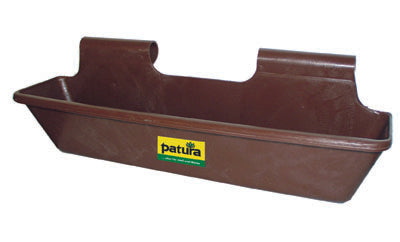 patura-weidezaun-kunststoff-langtrog-50-liter-braun-einhaengevorrichtung-hoch