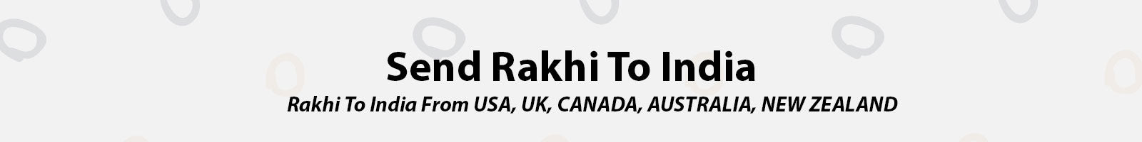 Send Rakhi To India