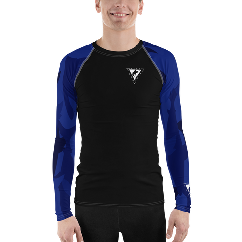 Men's Blue Coast Performance Rash Guard UPF 40+