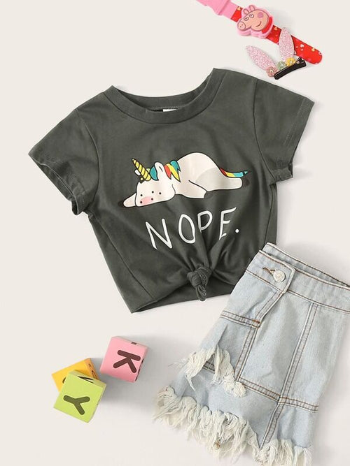 Toddler Girls Cartoon Graphic Tee