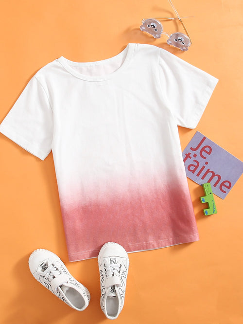 Girls Ombre Short Sleeve Tee