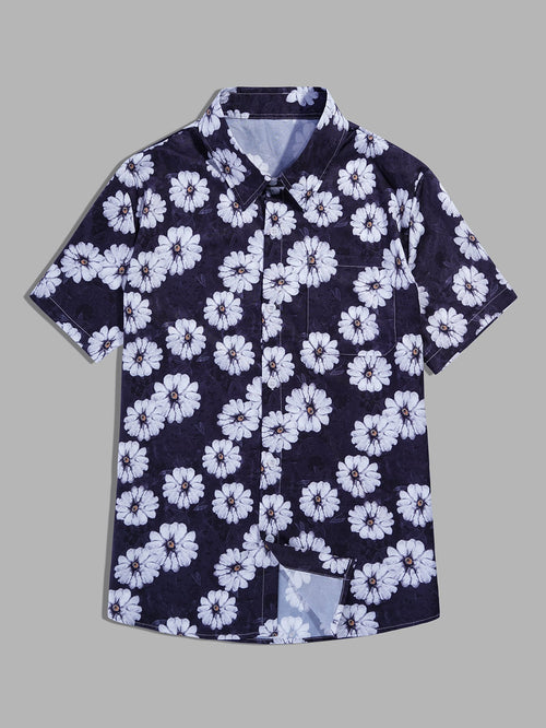 Men Allover Floral Print Shirt