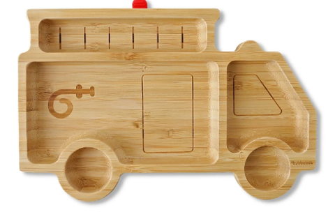 Bamboo Baby Fire Engine Plate