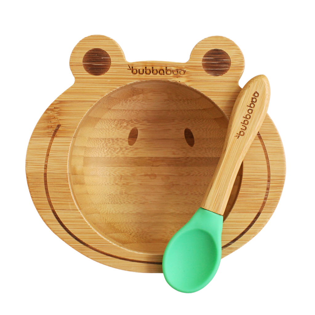 HI BABY MONMENT Baby Bowls And Spoons - Baby Bamboo Bowl And Spoon Silicone  Suction Bamboo Baby Bowls For Baby Baby Bowls First Stage Baby Wood