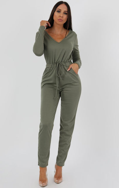 khaki jumpsuits uk