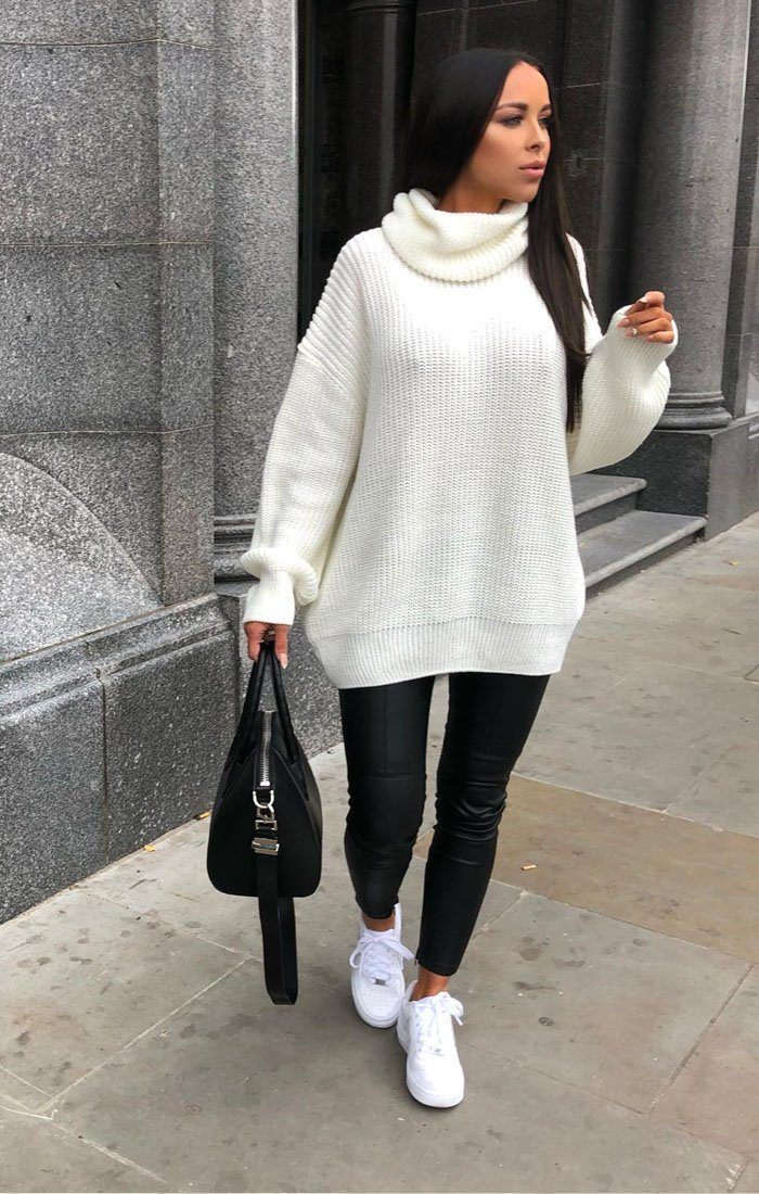 roll neck jumper oversized