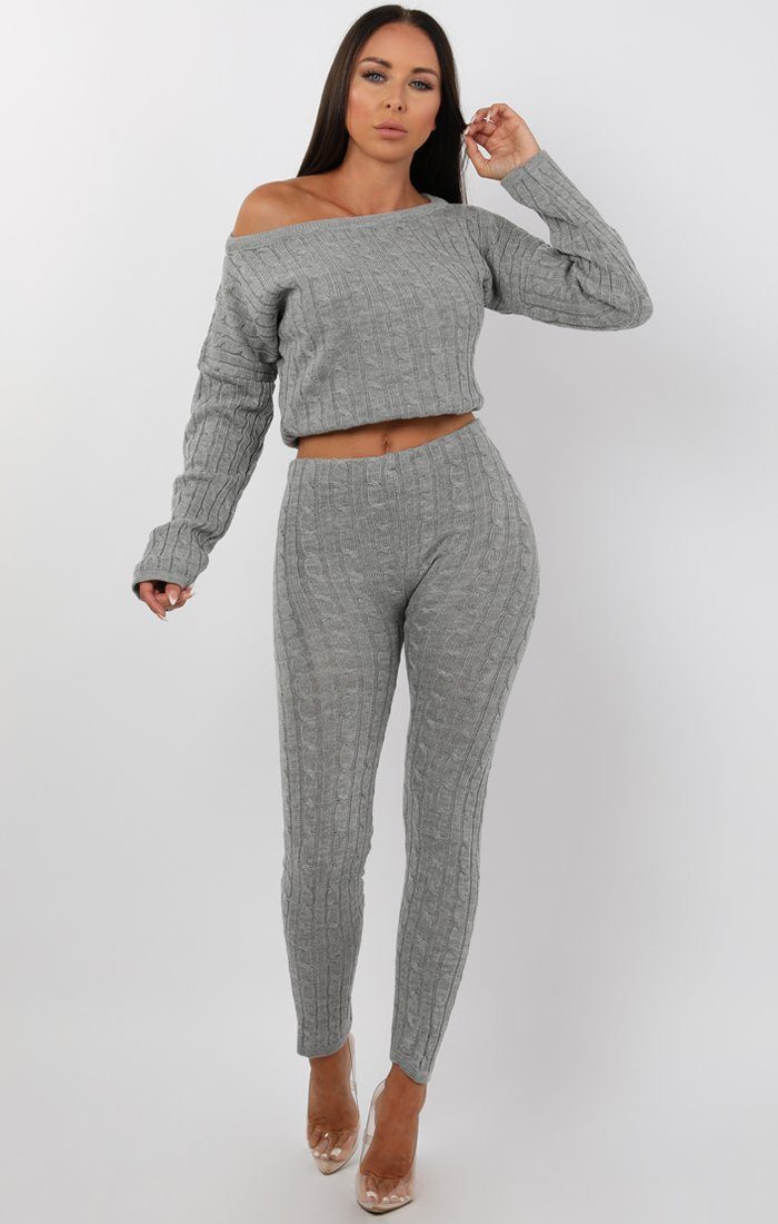 cable knit sweatpants