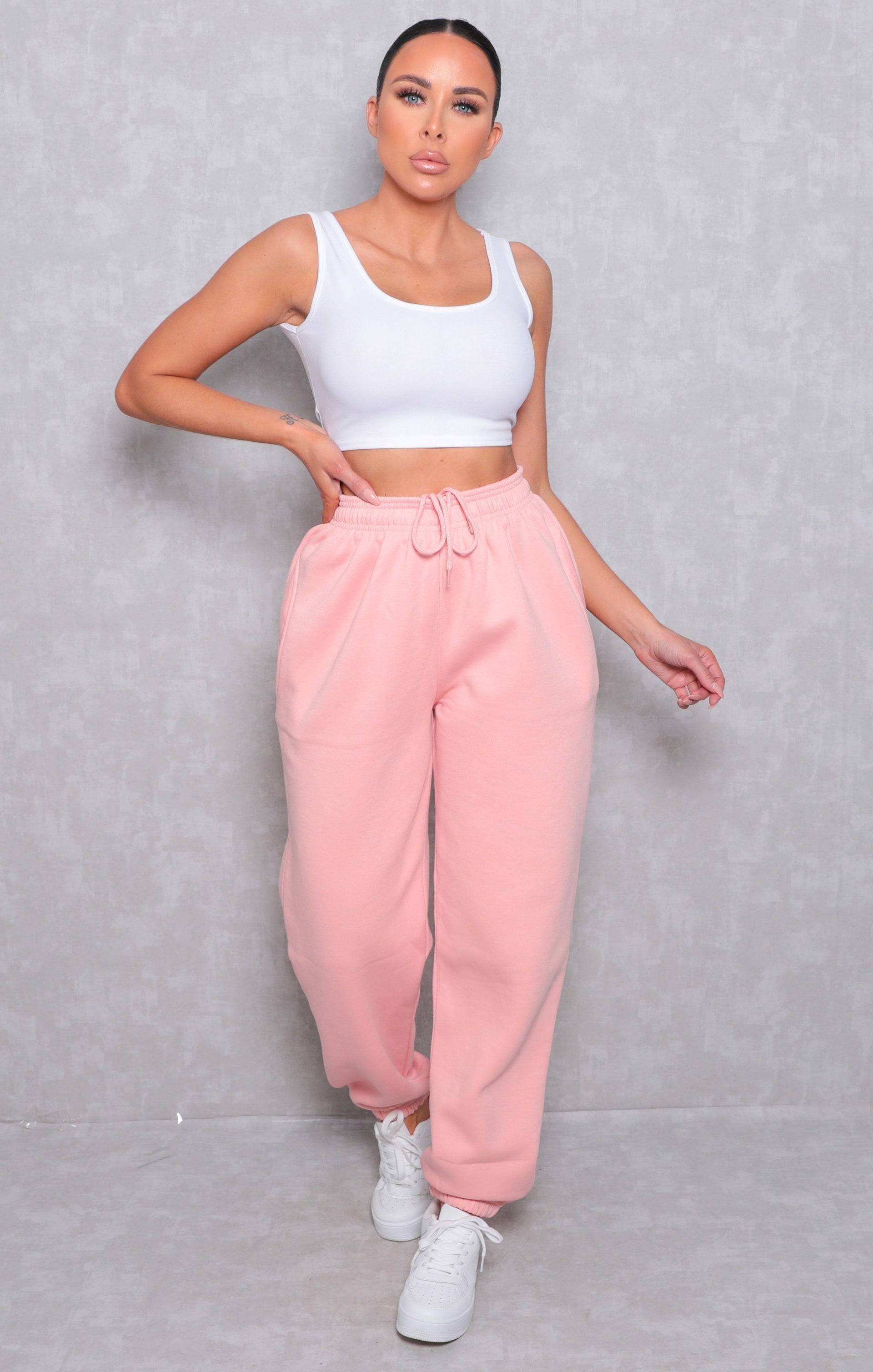 light pink jogger set