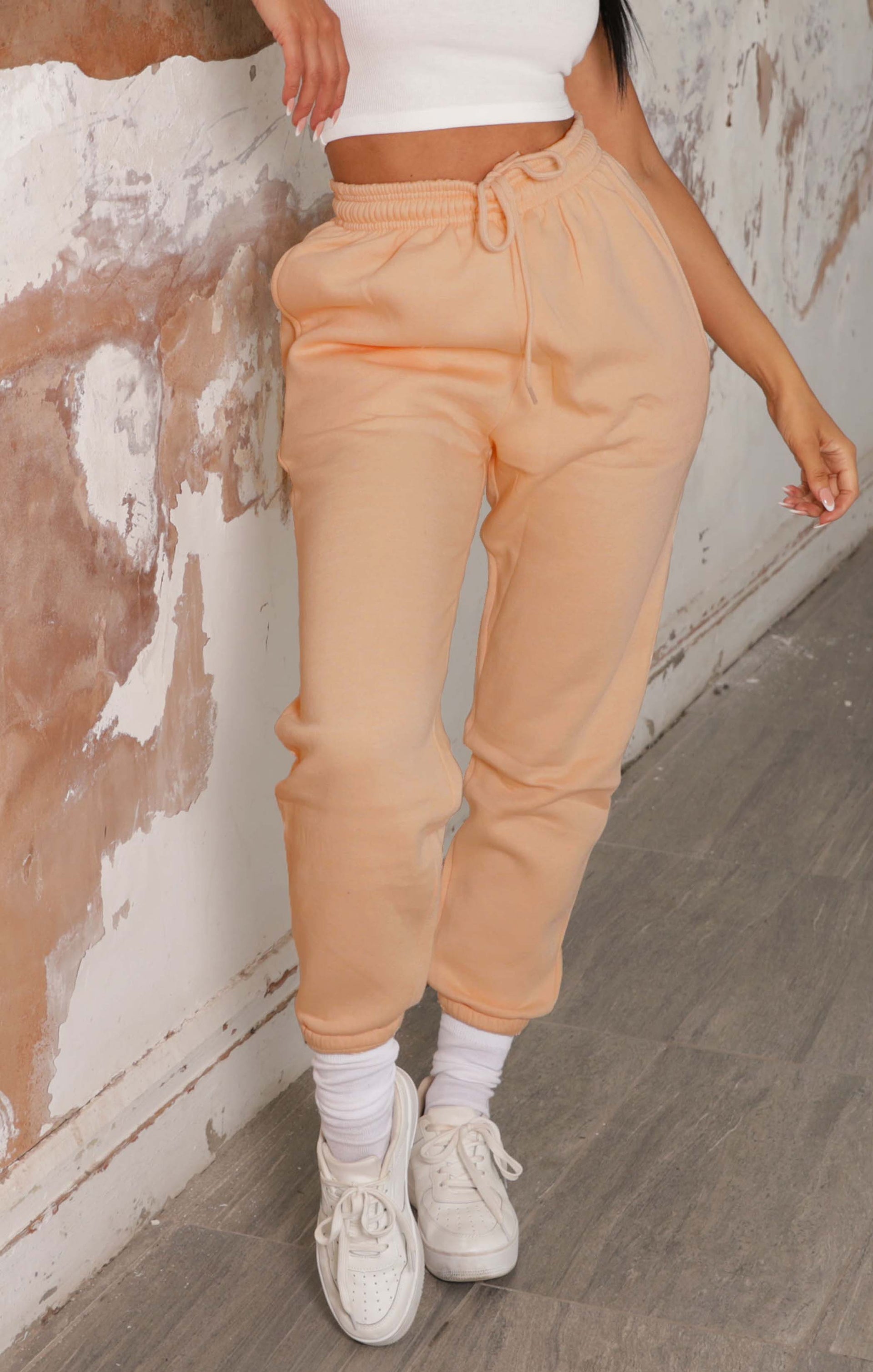 peach joggers