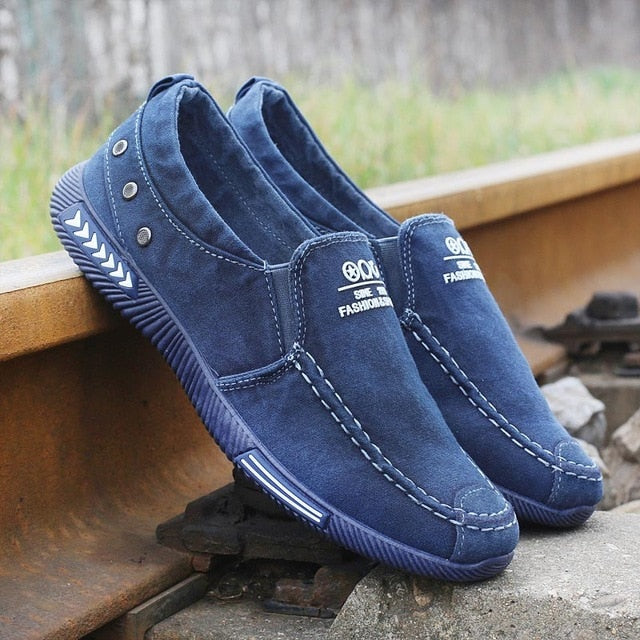 mens casual blue shoes