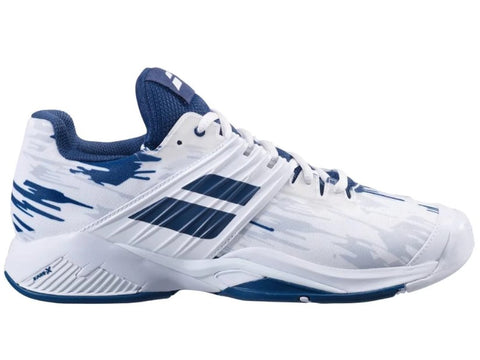 Babolat Propulse Fury All Court Tennis Shoes in White/Blue