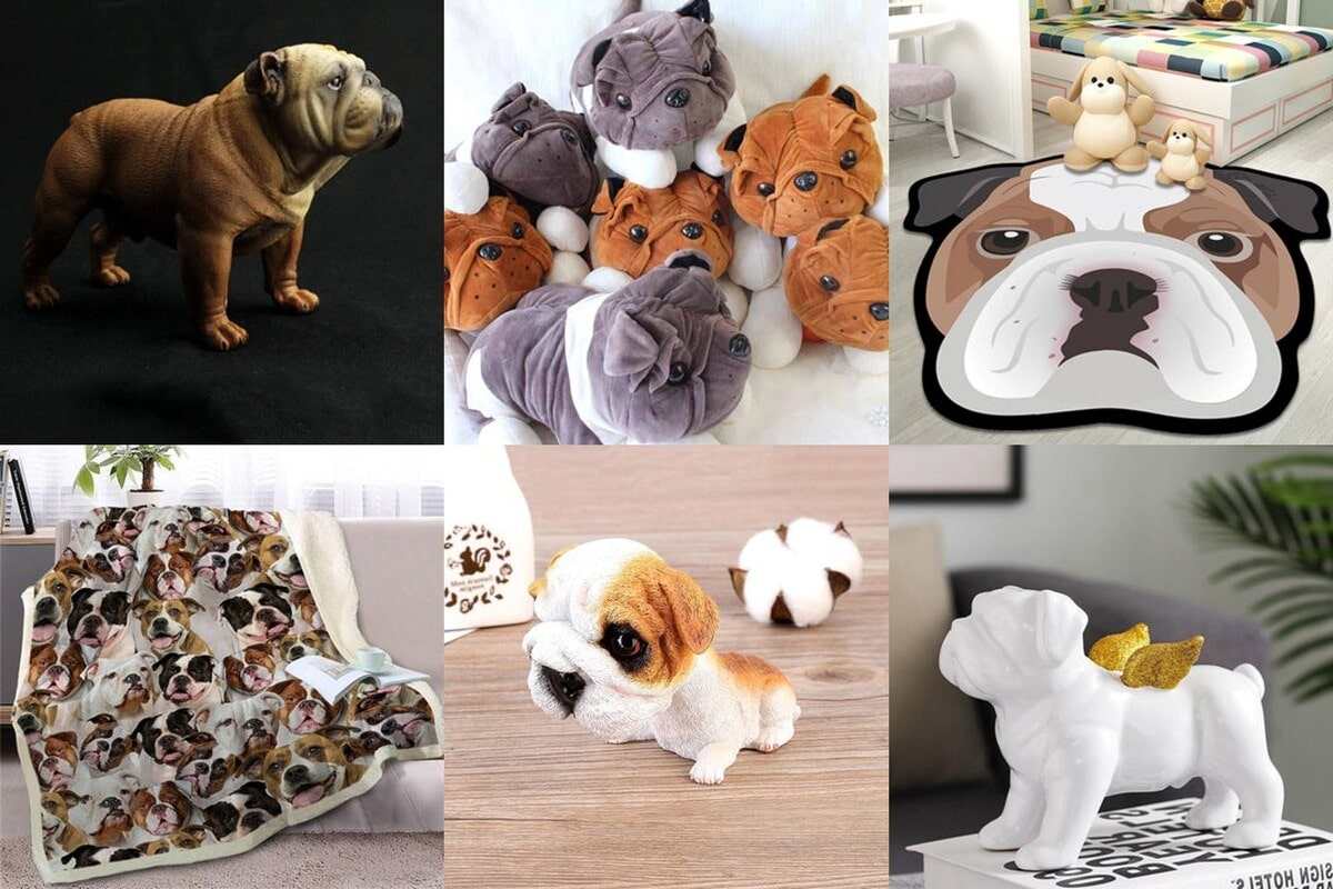 Image collage of English Bulldog Gifts