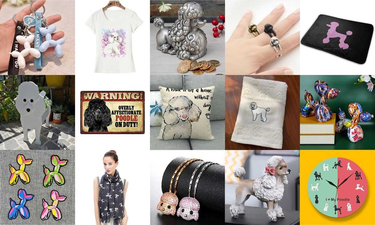 Image collage of Poodle Gifts