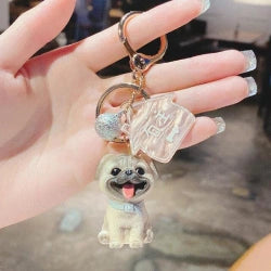 Image of a pug gifts keychain