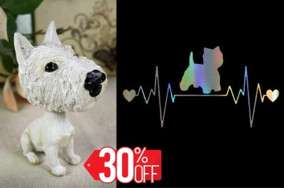 Image of a Westie bobblehead bundle