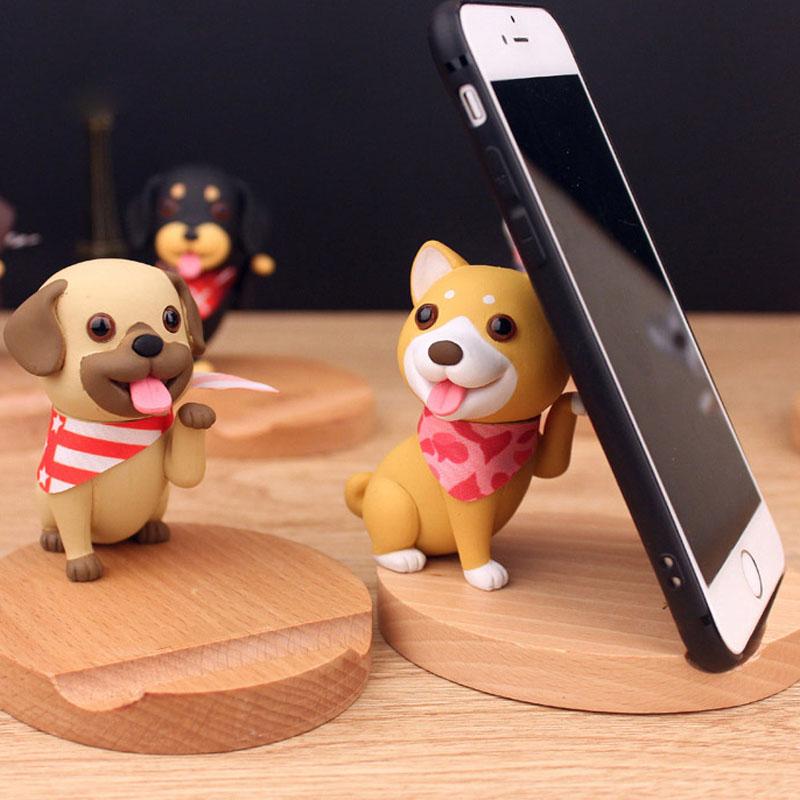 Cutest Shiba Inu Office Desk Mobile Phone Holder Figurine