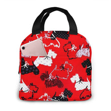 Load image into Gallery viewer, Scottish Terrier Love Insulated Lunch Bags with Exterior Pocket