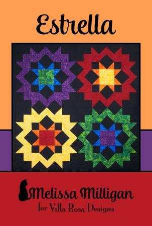 Estrella  Pattern from Villa Rosa Designs finished size 52" x 52" VRDMM040