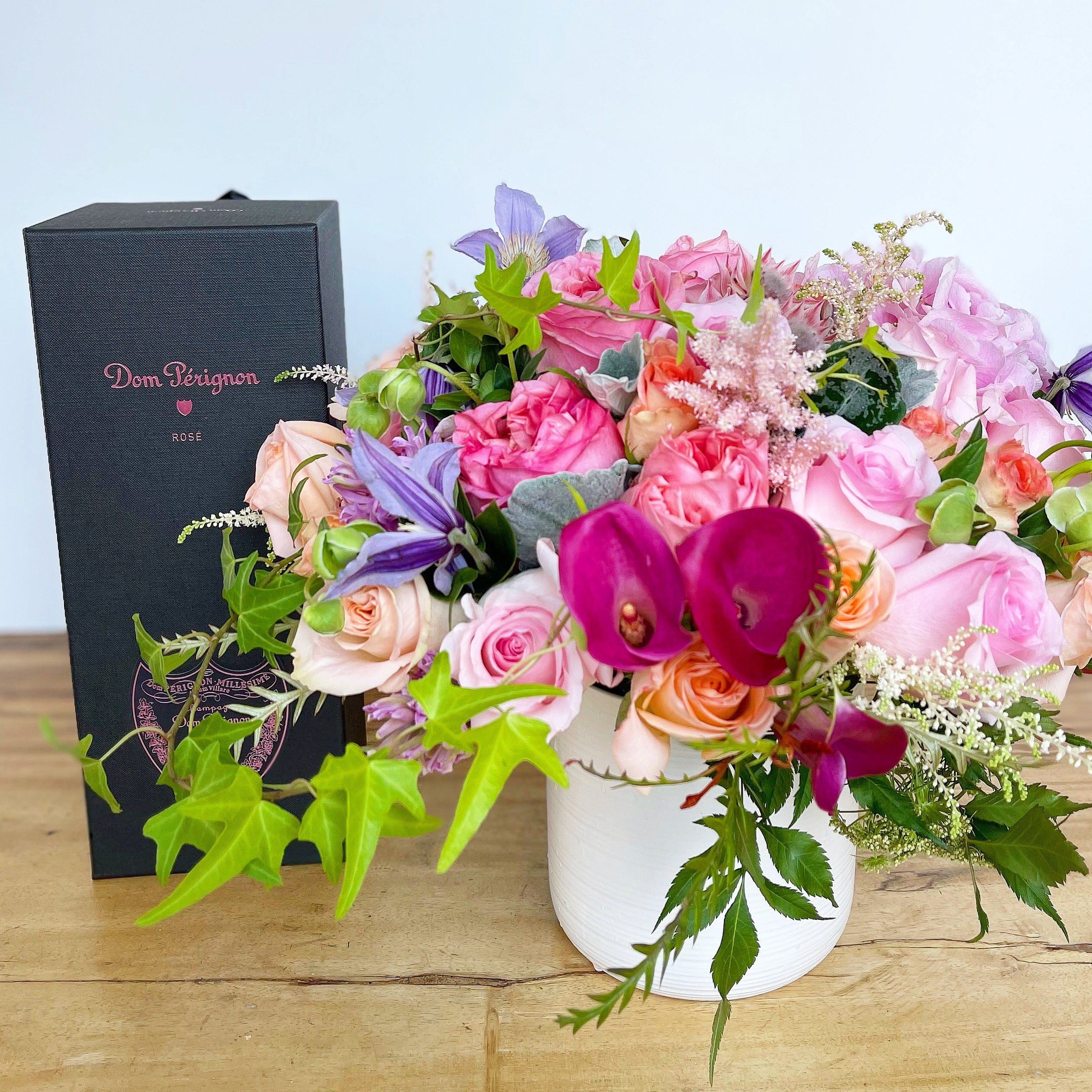 Dom Perignon Rose and Flowers