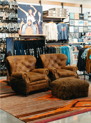 Southwestern inspired Christopher Fareed Area Rugs in Ariat Store