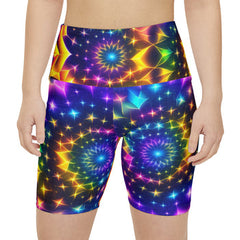 festival and rave outfits activewear - cosplay moon - yoga shorts, matching workout sets
