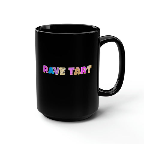 rave tart black coffee mug, coffee gifts, rave gifts - cosplay moon
