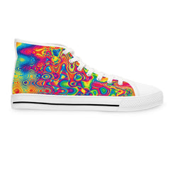 rave edm festival canvas high top shoes lace-up - cosplay moon