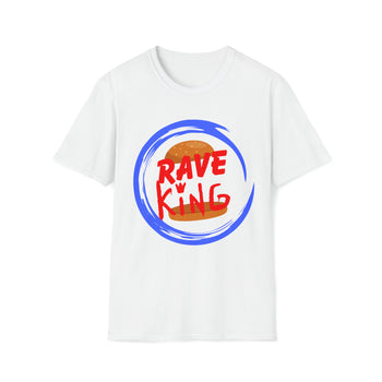 rave king, funny rave t-shirts for men, crew neck, short sleeve plus sizes - cosplay moon