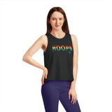 Women's Cropped Tank Top, HOOPS - hula hoop clothing