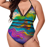 plus size rave festival swimsuit - cosplay moon