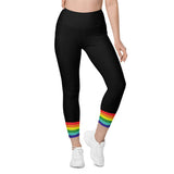 pride lgbtq leggings activewear, high waist, plus size, - cosplay moon