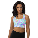 tie dye longline sports bra - cosplay moon