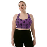 plus size longline sports bra goth activewear - cosplay moon