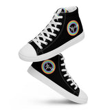 Men's High Top Canvas Shoes w Spinning Circles