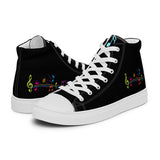 lace-up canvas shoes, music notes,- cosplay moon