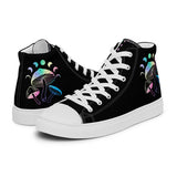 holographic mushroom lace up canvas shoes - festival shoes for women