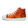 women's fire high top canvas shoes - cosplay moon - rave shoes - festival shoes