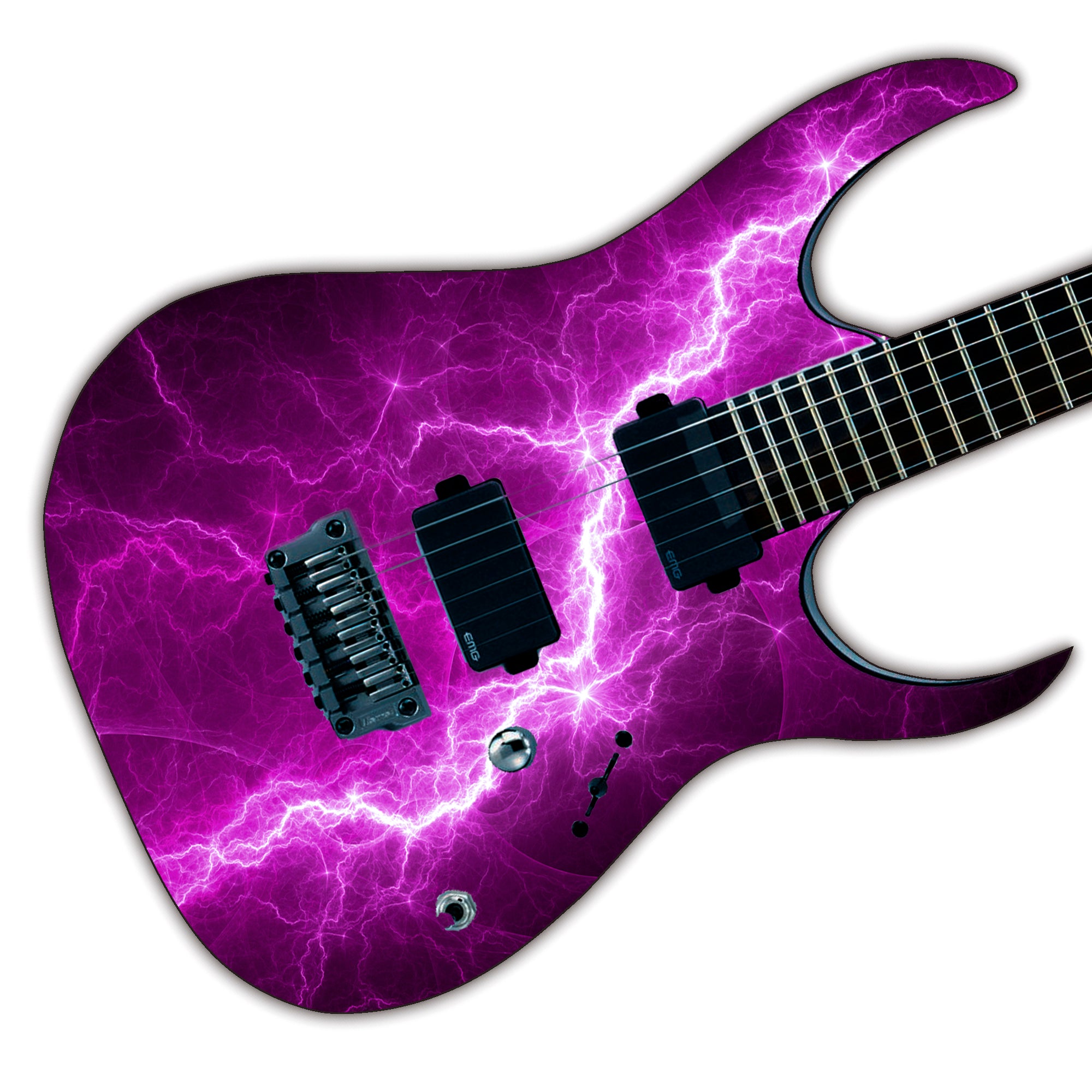 pink purple guitar