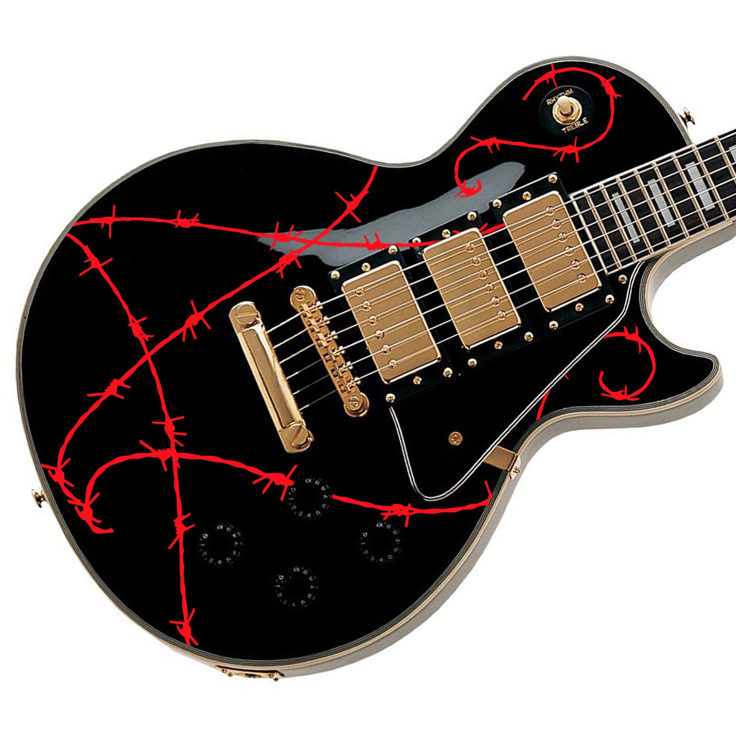 Awesome Barb Wire Guitar Vinyl Matte Decal Sticker DesignDivil   Barb Wire Pack 1024x1024@2x 