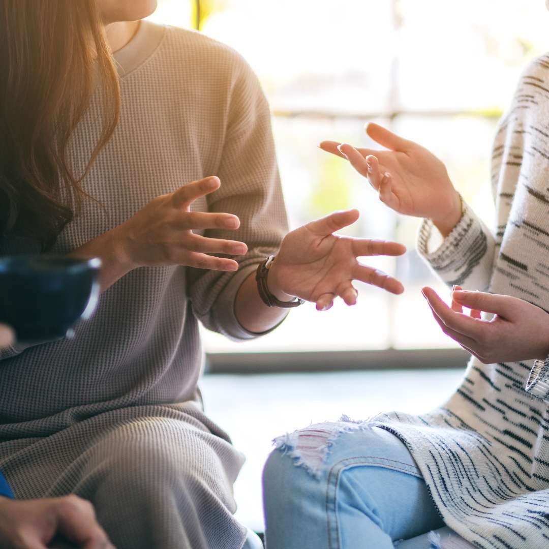 women talking