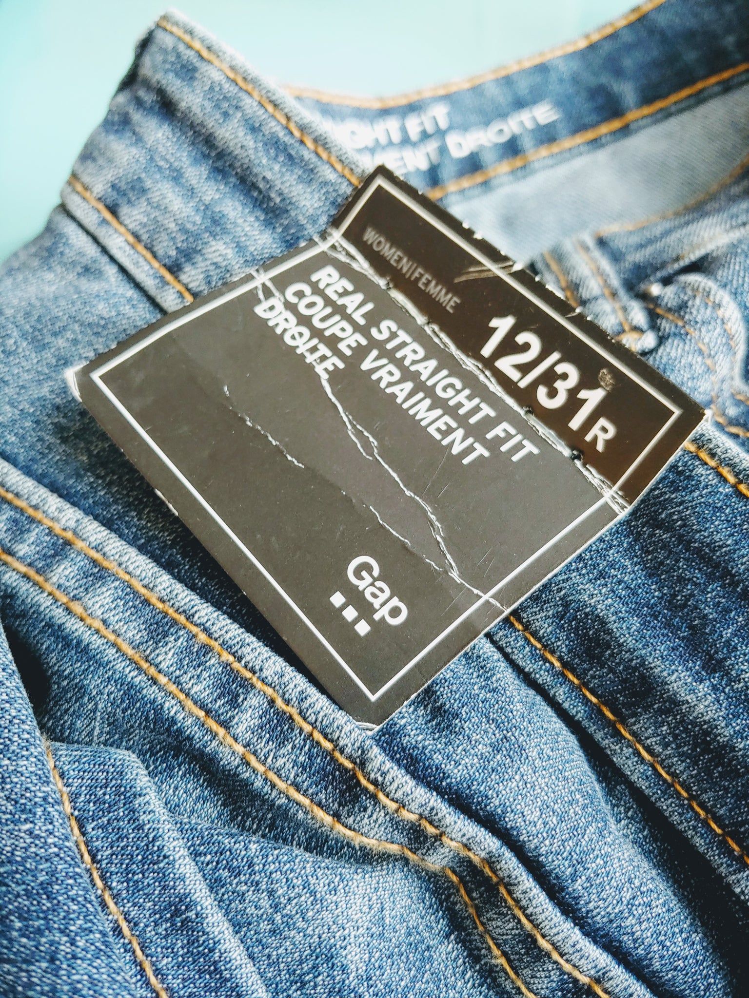 gap real straight fit jeans