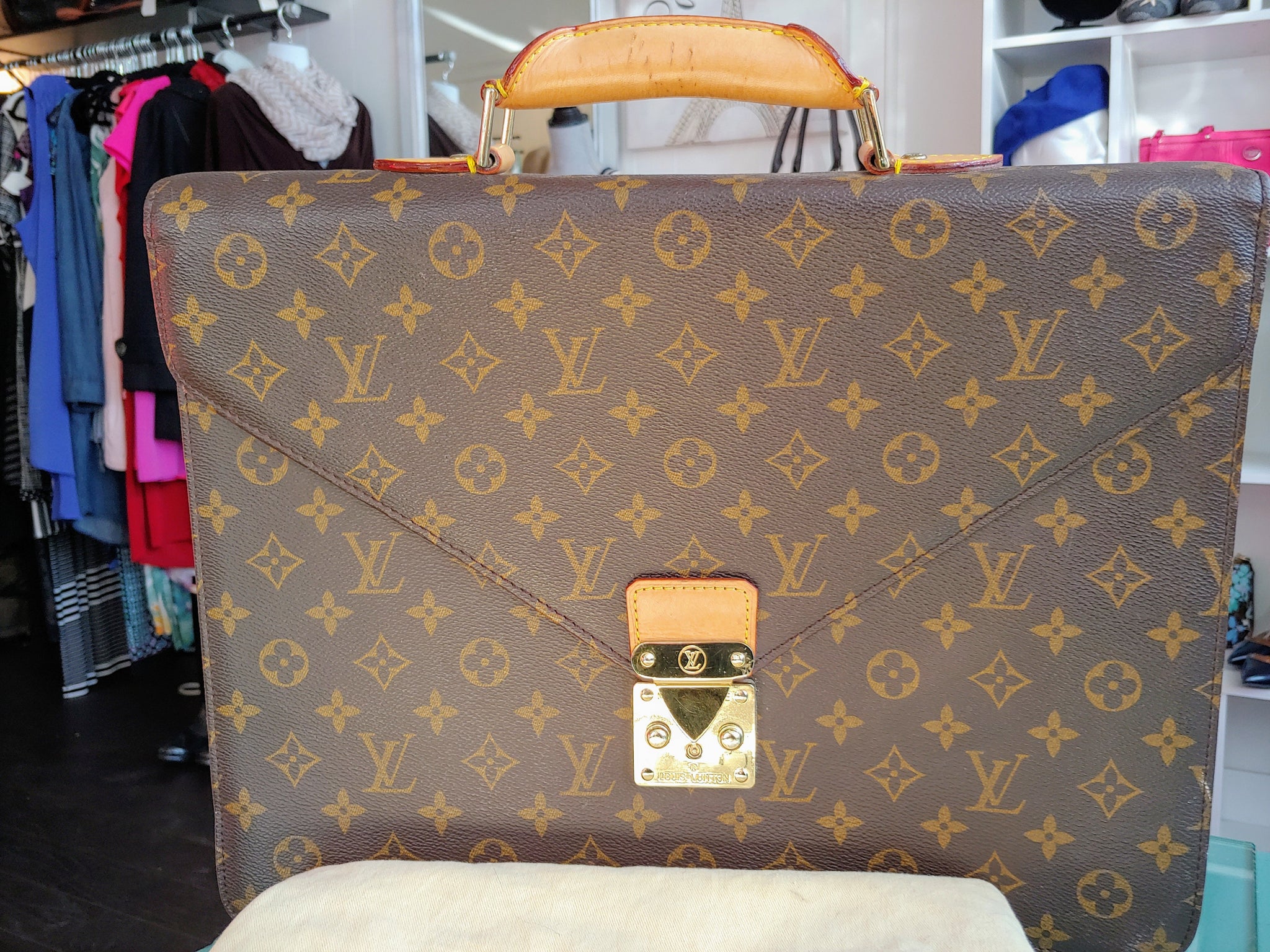 Louis Vuitton  Monogram Canvas Serviette Conseiller Briefcase  VSP  Consignment